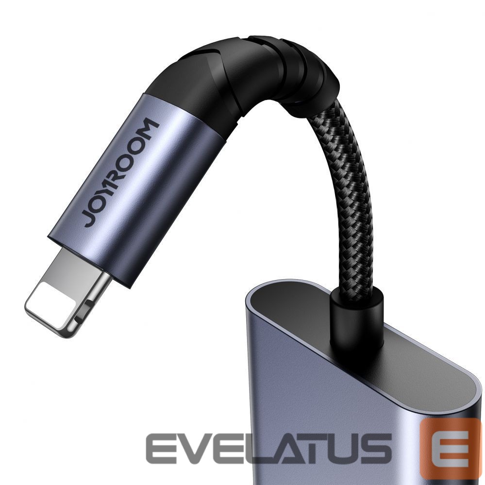 Adaptrid Joyroom Joyroom SY-L02 Lightning to 2x Lightning DAC adapter 2in1 - black