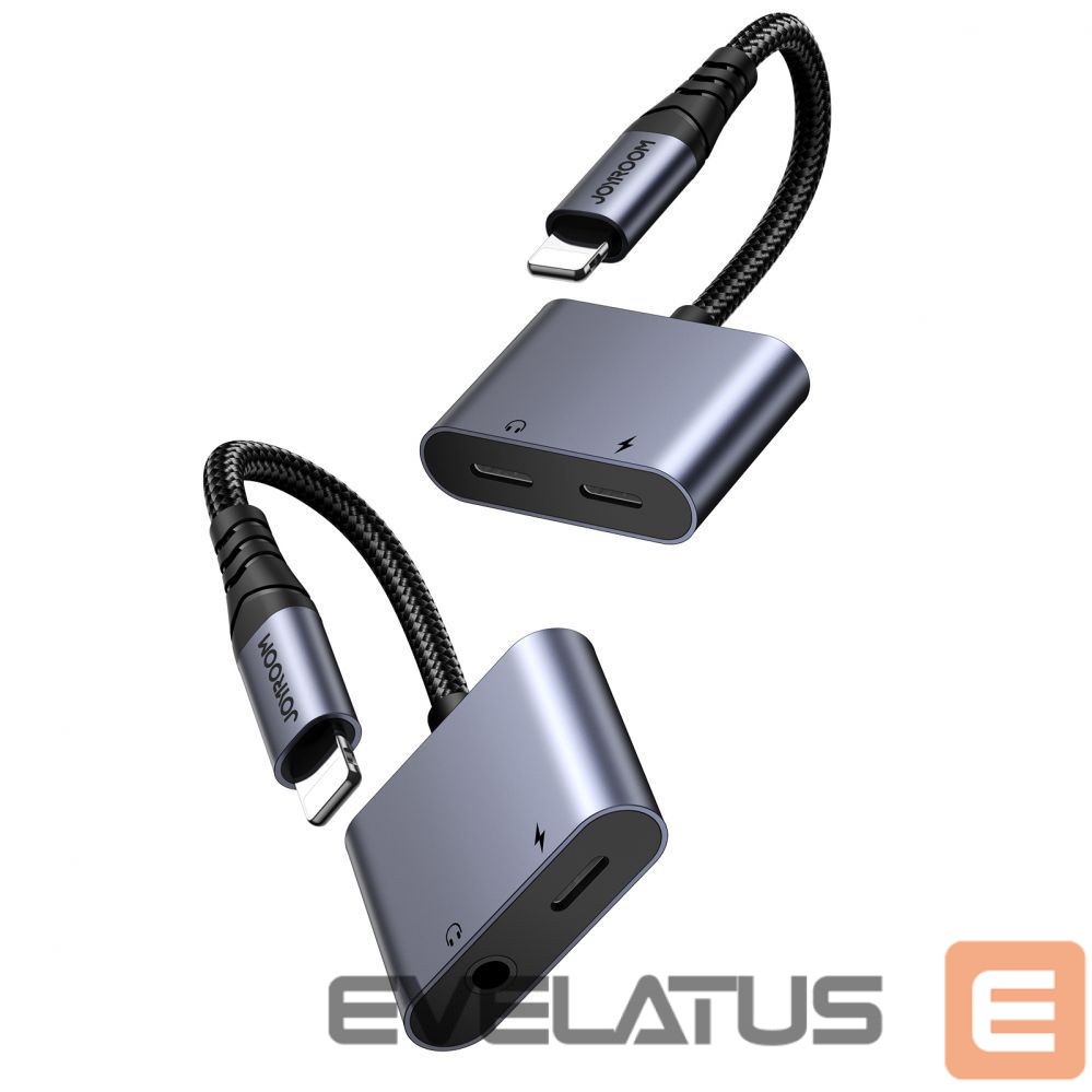 Adaptrid Joyroom Joyroom SY-L02 Lightning to 2x Lightning DAC adapter 2in1 - black