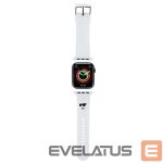 Tagakaaned Karl Lagerfeld  Karl Lagerfeld 3D Rubber Choupette Heads Strap for Apple Watch 38/40/41mm - White 