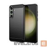 Tagakaaned Hurtel  Case for Carbon Case Samsung Galaxy S24+ flexible silicone carbon cover - black 