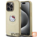 Tagakaaned Hello Kitty  Hello Kitty Leather Kitty Head MagSafe case for iPhone 13 Pro Max - gold 