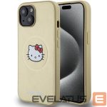 Tagakaaned Hello Kitty  Hello Kitty Leather Kitty Head MagSafe case for iPhone 14 - gold 