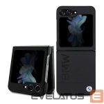 Tagakaaned BMW  BMW Leather Hot Stamp case for Samsung Galaxy Z Flip 5 - black 