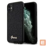 Tagakaaned Guess  Guess Disco Metal Script case for iPhone 11 / Xr - black 