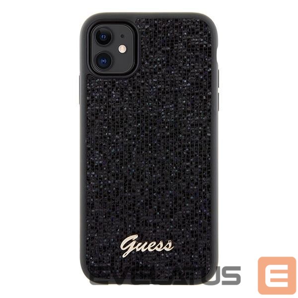 Tagakaaned Guess Guess Disco Metal Script case for iPhone 11 / Xr - black