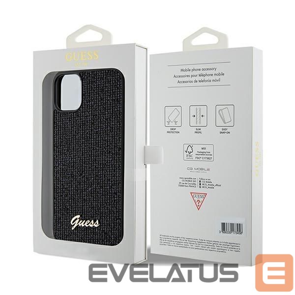 Tagakaaned Guess Guess Disco Metal Script case for iPhone 11 / Xr - black