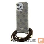 Tagakaaned Guess  Guess Crossbody Cord 4G Print case for iPhone 15 Pro Max - brown 