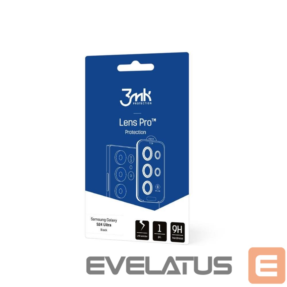 Kaitseklaasid 3MK 3mk Lens Protection Pro Camera Cover for Samsung Galaxy S24 Ultra - Black