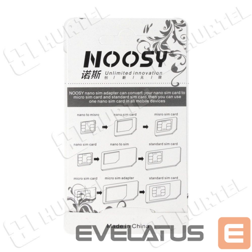 Muu Hurtel Noosa SIM Card Adapter Set + Key - White