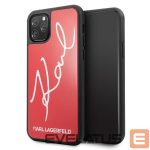 Tagakaaned Karl Lagerfeld  Karl Lagerfeld KLHCN58DLKSRE iPhone 11 Pro czerwony/red hard case Signature Glitter 