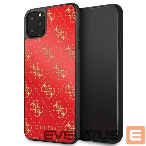 Tagakaaned Guess Guess GUHCN654GGPRE iPhone 11 Pro Max red/red hard case 4G Double Layer Glitter