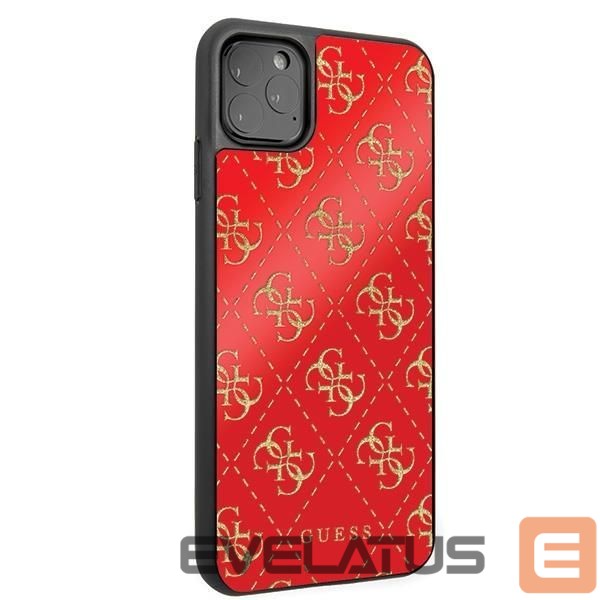 Tagakaaned Guess Guess GUHCN654GGPRE iPhone 11 Pro Max red/red hard case 4G Double Layer Glitter