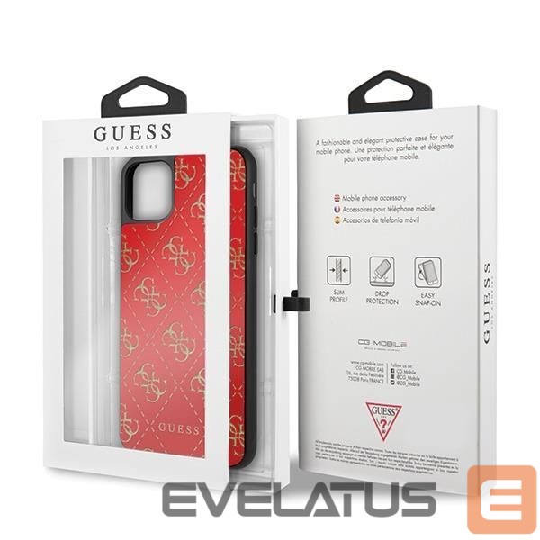 Tagakaaned Guess Guess GUHCN654GGPRE iPhone 11 Pro Max red/red hard case 4G Double Layer Glitter