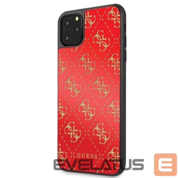 Tagakaaned Guess Guess GUHCN654GGPRE iPhone 11 Pro Max red/red hard case 4G Double Layer Glitter