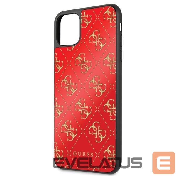 Tagakaaned Guess Guess GUHCN654GGPRE iPhone 11 Pro Max red/red hard case 4G Double Layer Glitter