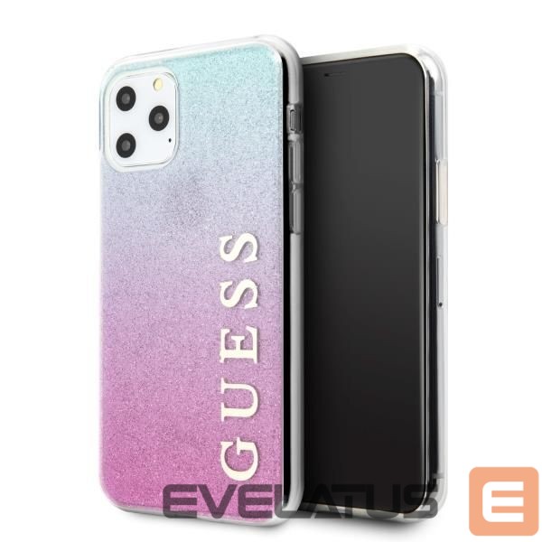 Tagakaaned Guess Guess GUHCN58PCUGLPBL iPhone 11 Pro rose blue/pink blue hard case Glitter Gradient