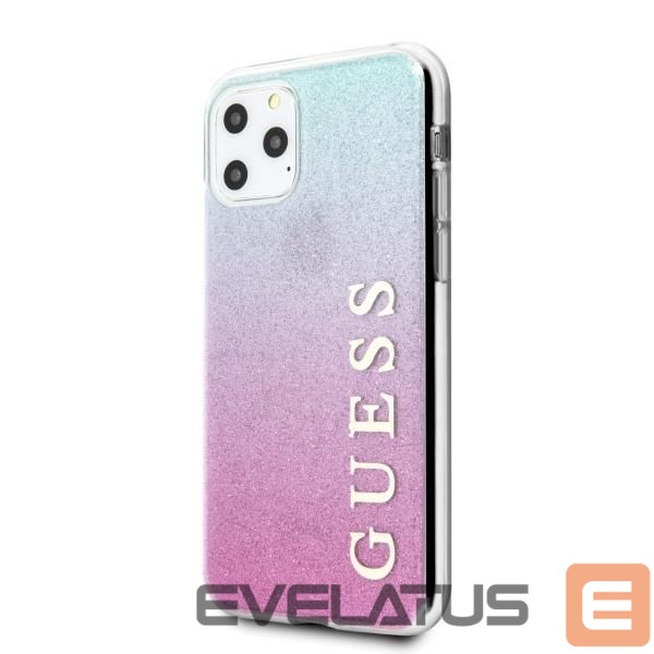 Tagakaaned Guess Guess GUHCN58PCUGLPBL iPhone 11 Pro rose blue/pink blue hard case Glitter Gradient