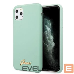 Tagakaaned Guess  Guess GUHCN65LSLMGG iPhone 11 Pro Max green/green hard case Silicone Vintage Gold Logo