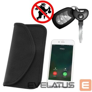 Muu Hurtel  Anti-theft Case for Car Keys Phone Radio Blocking Faraday Box Faraday Cage 20cm x 11cm Black 