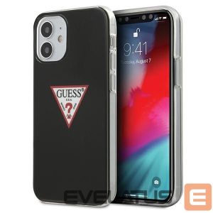 Tagakaaned Guess  Guess GUHCP12SPCUCTLBK iPhone 12 mini 5.4" black/black hardcase Triangle Collection 