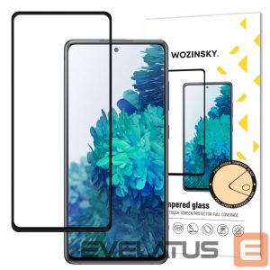 Kaitseklaasid Wozinsky - Wozinsky Tempered Glass Full Glue Super Tough Screen Protector Full Coveraged with Frame Case Friendly for Samsung Galaxy S20 FE black 