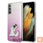 Tagakaaned Karl Lagerfeld  Karl Lagerfeld Choupette Fun Case for Samsung Galaxy S21+ - Pink 