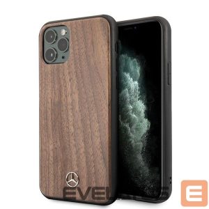 Tagakaaned Mercedes-Benz  Mercedes MEHCN65VWOLB iPhone 11 Pro Max hard case brązowy/brown Wood Line Walnut 