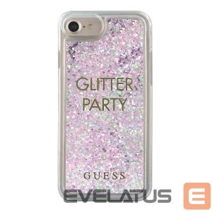 Tagakaaned Guess  Guess GUHCP7GLUQPU iPhone 6/7/8 /SE 2020 / SE 2022 purple/purple hard case Liquid Glitter Party