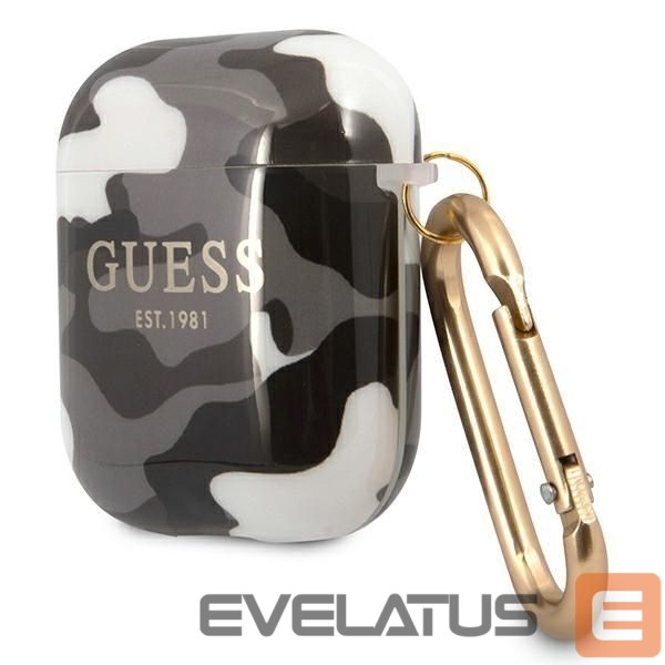 Tagakaaned Guess Guess GUA2UCAMG AirPods cover black/black Camo Collection