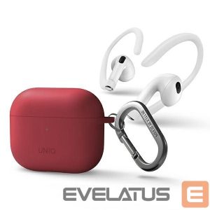 Tagakaaned UNIQ  Uniq Nexo case for AirPods 3 + Ear Hooks Silicone - red 