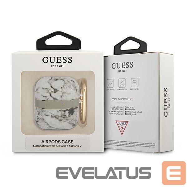 Tagakaaned Guess Guess GUA2HCHMAG AirPods cover grey/grey Marble Strap Collection