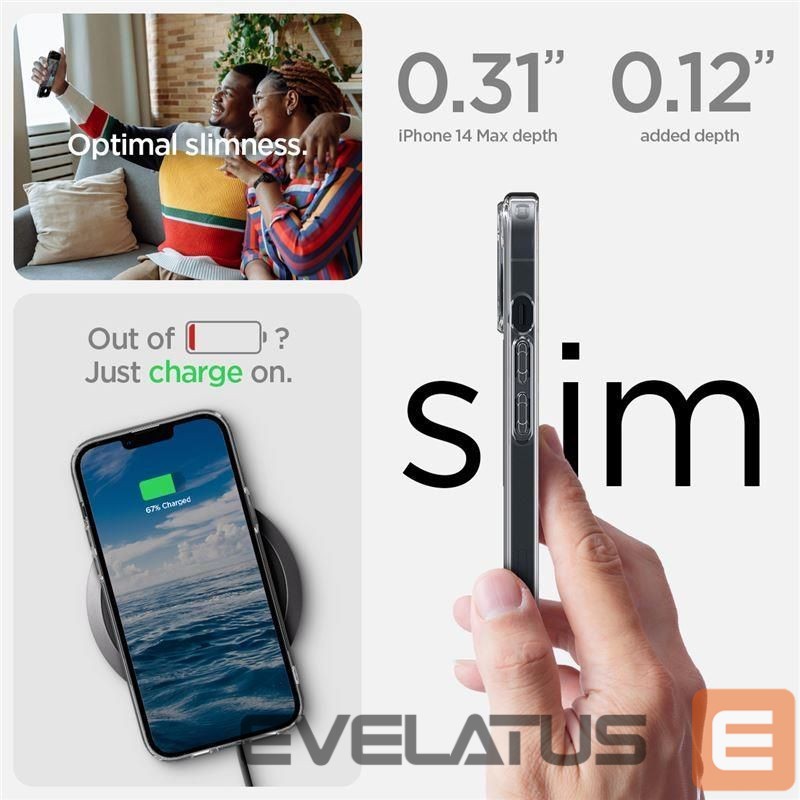 Tagakaaned Spigen Transparent || Gray