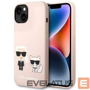Tagakaaned Karl Lagerfeld  Karl Lagerfeld KLHMP14MSSKCI iPhone 14 Plus 6.7 "hardcase light pink / light pink Silicone Karl & Choupette Magsafe 