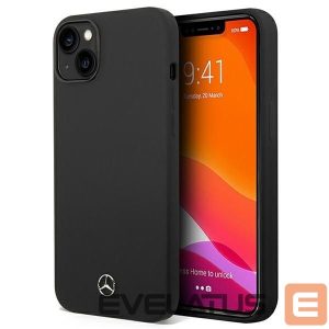 Tagakaaned Mercedes-Benz  Mercedes Silicone Line case for iPhone 14 Plus - black 
