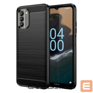 Tagakaaned Hurtel  Carbon Case cover for Nokia G400 flexible silicone carbon cover black 