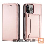Tagakaaned Hurtel  Magnet Card Case for Samsung Galaxy S23+ flip cover wallet stand pink 