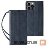 Tagakaaned Hurtel  Magnet Strap Case for Samsung Galaxy S23+ Flip Wallet Mini Lanyard Stand Blue 