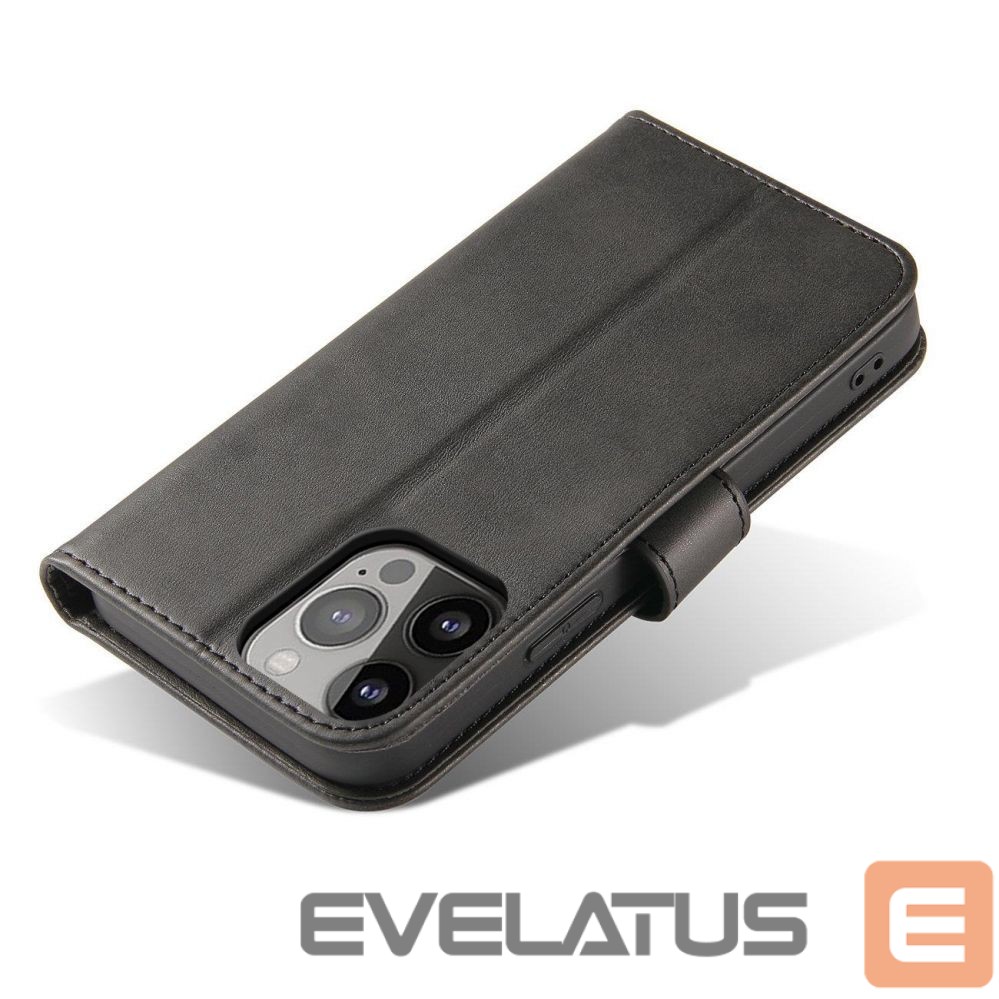Tagakaaned Hurtel Magnet Case for Huawei Mate 50 Pro cover with flip wallet stand black