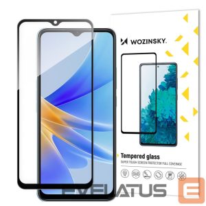 Kaitseklaasid Wozinsky  Wozinsky Full Glue Tempered Glass Tempered Glass For Oppo A17 9H Full Screen Cover With Black Frame 