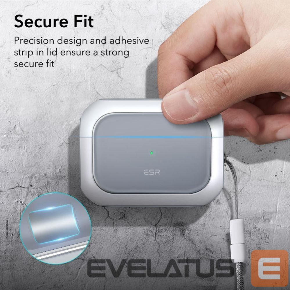 Tagakaaned ESR ESR Orbit Halolock with MagSafe for Apple AirPods Pro 1 / 2 - White