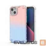 Tagakaaned Hurtel  Ombre Protect Case for iPhone 14 pink and blue armored case 