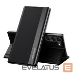 Tagakaaned Hurtel - Sleep Case Pro case for Samsung Galaxy S23+ with flip stand black 