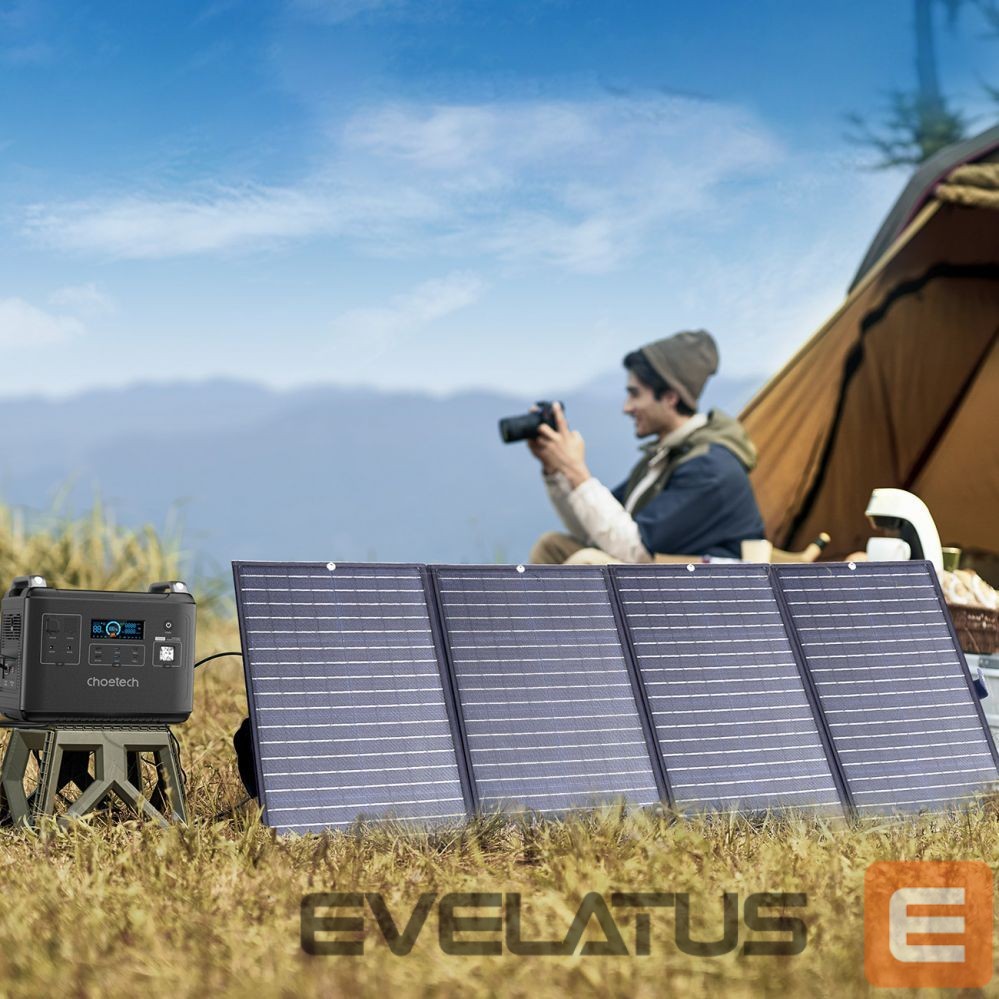 Adaptrid Choetech Choetech SC010 solar tourist charger, foldable, 160W - black