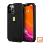 Tagakaaned Ferrari  Ferrari FESSIHMP13XBK iPhone 13 Pro Max 6.7" black/black hardcase Silicone MagSafe
