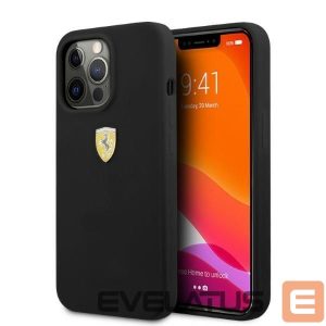 Tagakaaned Ferrari  Ferrari FESSIHMP13XBK iPhone 13 Pro Max 6.7" black/black hardcase Silicone MagSafe