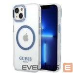 Tagakaaned Guess  Guess Metal Outline MagSafe case for iPhone 14 Plus - blue 