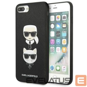 Tagakaaned Karl Lagerfeld  Karl Lagerfeld Saffiano Karl&Choupette Head case for iPhone 7 Plus / iPhone 8 Plus - black 