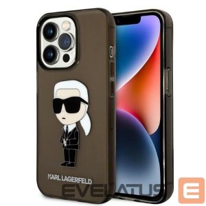 Tagakaaned Karl Lagerfeld  Karl Lagerfeld KLHCP14LHNIKTCK iPhone 14 Pro 6.1" black/black hardcase Ikonik Karl Lagerfeld 
