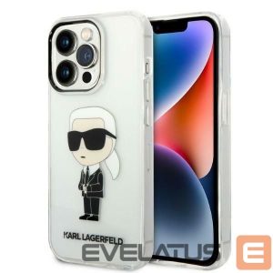 Tagakaaned Karl Lagerfeld  Karl Lagerfeld Ikonik Karl case for iPhone 14 Pro Max - transparent 