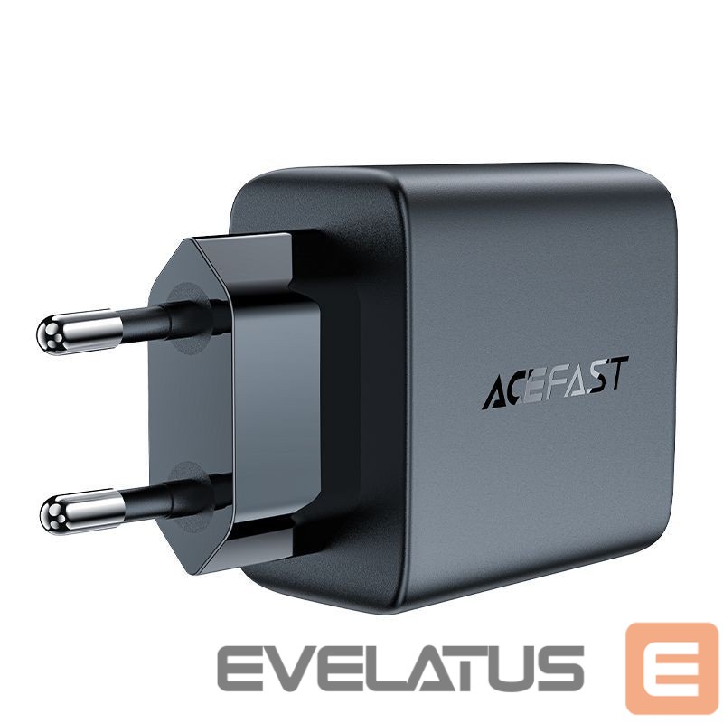 Adaptrid Acefast Fast charger GaN 35W PD 2x USB C Acefast A49 - black